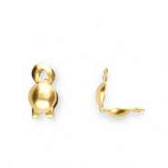 Roestvrij stalen (RVS) Stainless steel onderdelen kalotjes 2mm Gold