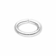 Roestvrij stalen (RVS) stainless steel onderdelen buigring ovaal Silver