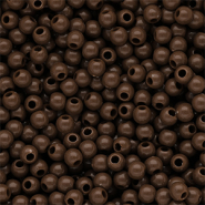 4 mm DQ acryl kralen shiny Cappuccino brown 19-1220 TCX