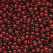 4 mm DQ acryl kralen shiny Salsa red 18-1657 TCX