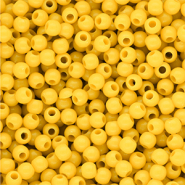 4 mm DQ acryl kralen shiny Vibrant yellow 13-0858 TCX