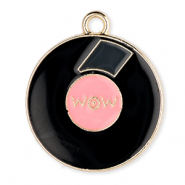 Bedels metaal LP "Wow" Gold-black-pink