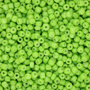 Glaskralen Rocailles 8/0 (3mm) Lime green