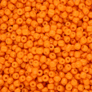 Glaskralen Rocailles 8/0 (3mm) Orange