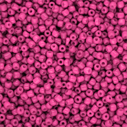 Glaskralen Rocailles 12/0 (2mm) Hot pink
