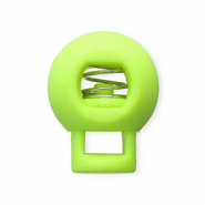 Gekleurde onderdelen koordstopper bal Neon green