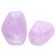 Acryl kralen rechthoek Lilac-marble