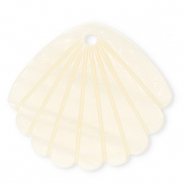 Schelp hangers specials Sint Jacobsschelp White