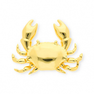 Eco-brass® metaal bedels krab Gold