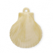 Acryl hangers schelp Beige-brown-white