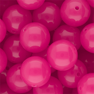 18 mm DQ® acryl kralen shiny Magenta pink
