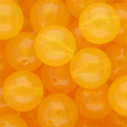 18 mm DQ® acryl kralen shiny Warm yellow