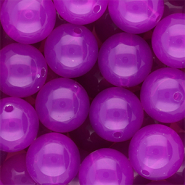 16 mm DQ® acryl kralen shiny Purple