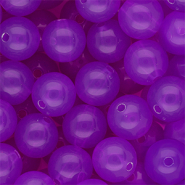 14 mm DQ® acryl kralen shiny Purple