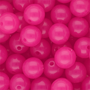 14 mm DQ® acryl kralen shiny Magenta pink
