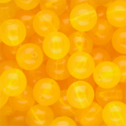14 mm DQ® acryl kralen shiny Warm yellow
