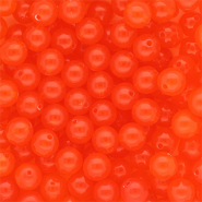 10 mm DQ® acryl kralen shiny Vermillion red