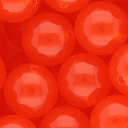 20 mm DQ® acryl kralen shiny Vermillion red