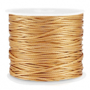 Macramé draad gevlochten 1mm Gold