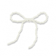 Statement hangers parels strik Pearl white