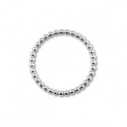 Roestvrij stalen (RVS) stainless steel bedels tussenstuk cirkel Silver