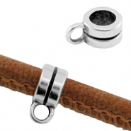 DQ metaal ring met oog Ø3.8mm Antiek zilver (nikkelvrij)