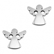 Bedels DQ metaal tussenstuk angel Antiek zilver (nikkelvrij)