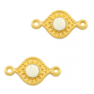 Bedels DQ metaal tussenstuk Creamy white-gold (nikkelvrij)