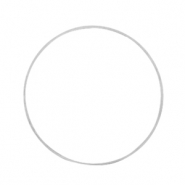 Onderdelen DQ metaal dichte ring 25mm Antiek zilver (nikkelvrij)