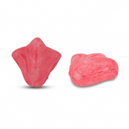 Czech kralen lily flower 9x8mm Matt red