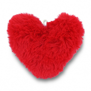 Statement hangers pompom hart Red