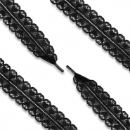 Trendy veters kant met hart Black