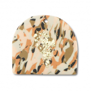 Polymeer hangers Brown-pink-white-gold