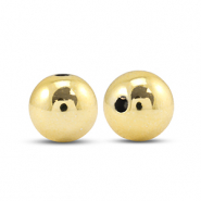 Metallook kralen rond 12mm Gold metallic