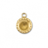 BY31® Roestvrij stalen (RVS) Stainless steel bedels met setting voor SS29 puntsteen Gold