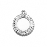 BY31® Roestvrij stalen (RVS) Stainless steel bedels met setting voor SS30 flatback Silver