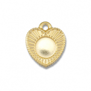 BY31® Roestvrij stalen (RVS) Stainless steel bedels met setting voor SS20 flatback Gold