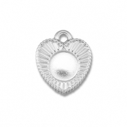 BY31® Roestvrij stalen (RVS) Stainless steel bedels met setting voor SS20 flatback Silver