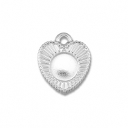 BY31® Roestvrij stalen (RVS) Stainless steel bedels met setting voor SS16 flatback Silver