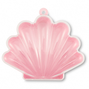Sieraad display opbergbox schelp Transparent-pink