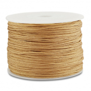 Macramé draad gevlochten 0,8mm Camel brown