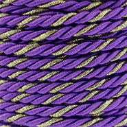 Trendy koord twisted 3mm Purple-gold
