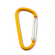 Gekleurde onderdelen sleutelhanger Shiny light orange