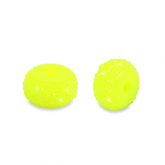 Resin kralen rondellen 6mm Neon yellow