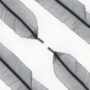 Trendy veters organza Black