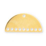 Bedels DQ Eco-brass® metaal tussenstuk Goud (nikkelvrij)