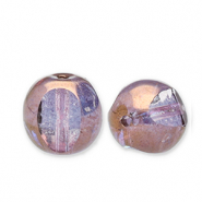 Czech kralen FPB rond 6mm Light amethyst-bronze