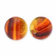 Resin kralen 12mm Topaz brown