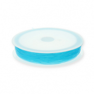 Elastiek rijgdraad 0.8mm Turquoise blue