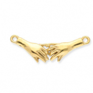 Roestvrij stalen (RVS) Stainless steel onderdelen tussenstuk pinky promise Gold